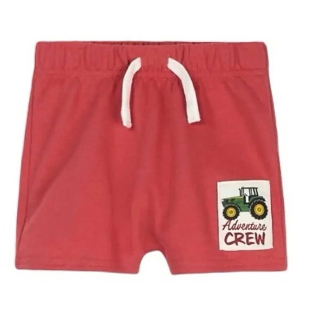 John Deere Kid's Short Sleeve‎ Ready for Adventure Short Set 3/6mos NEW